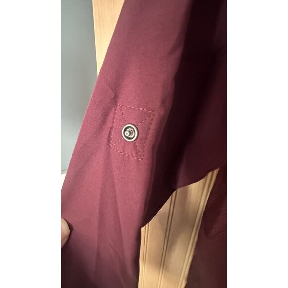 5.11 Tactical Femme Fatale Long Sleeve Conceal Carry SZ LRG Roll Tab Wine Red - Picture 3 of 5